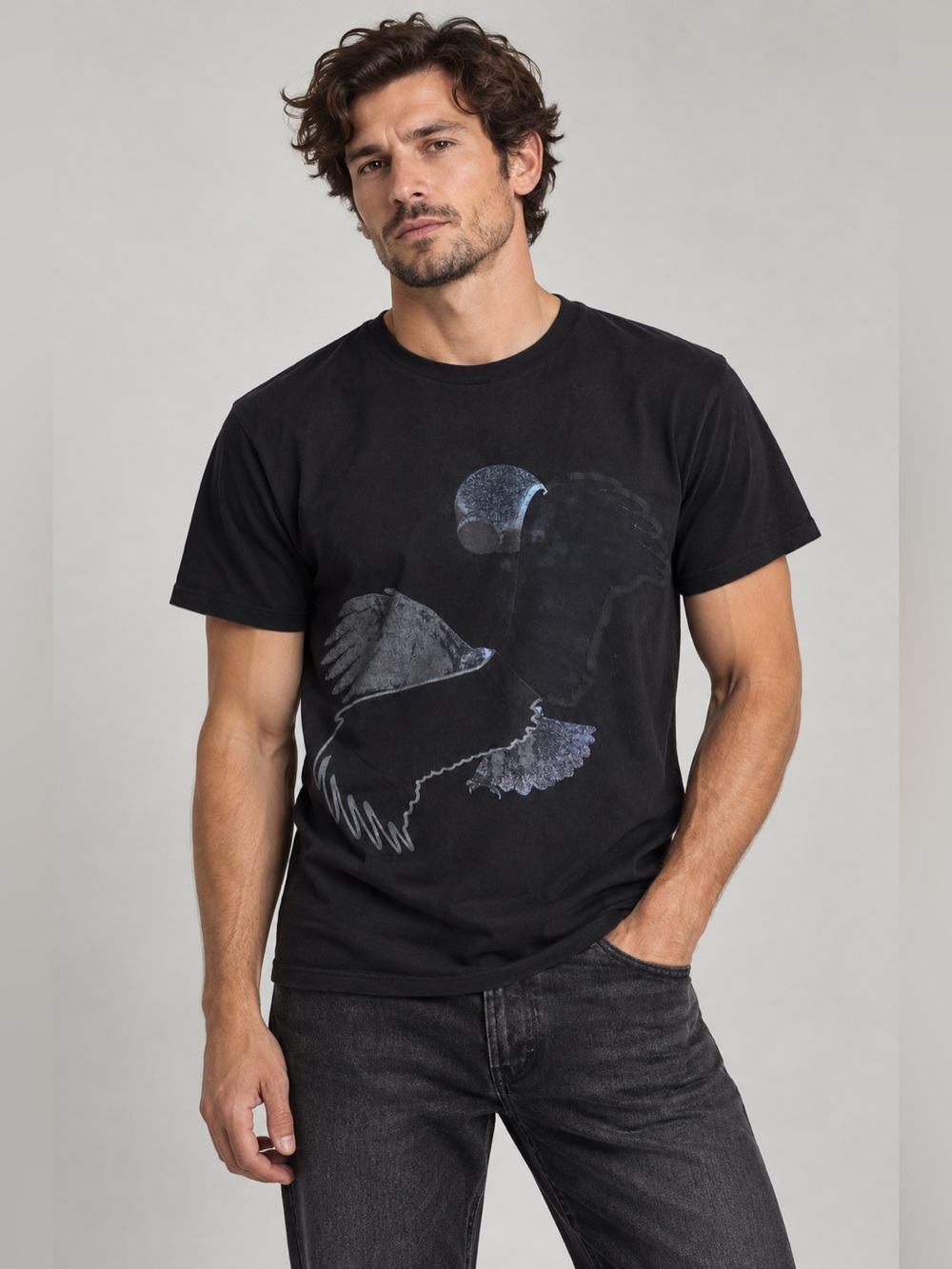 Maison Martin Margiela Line 10 Rare 2015 Graphic T-shirt, Made in Italy Size 46
